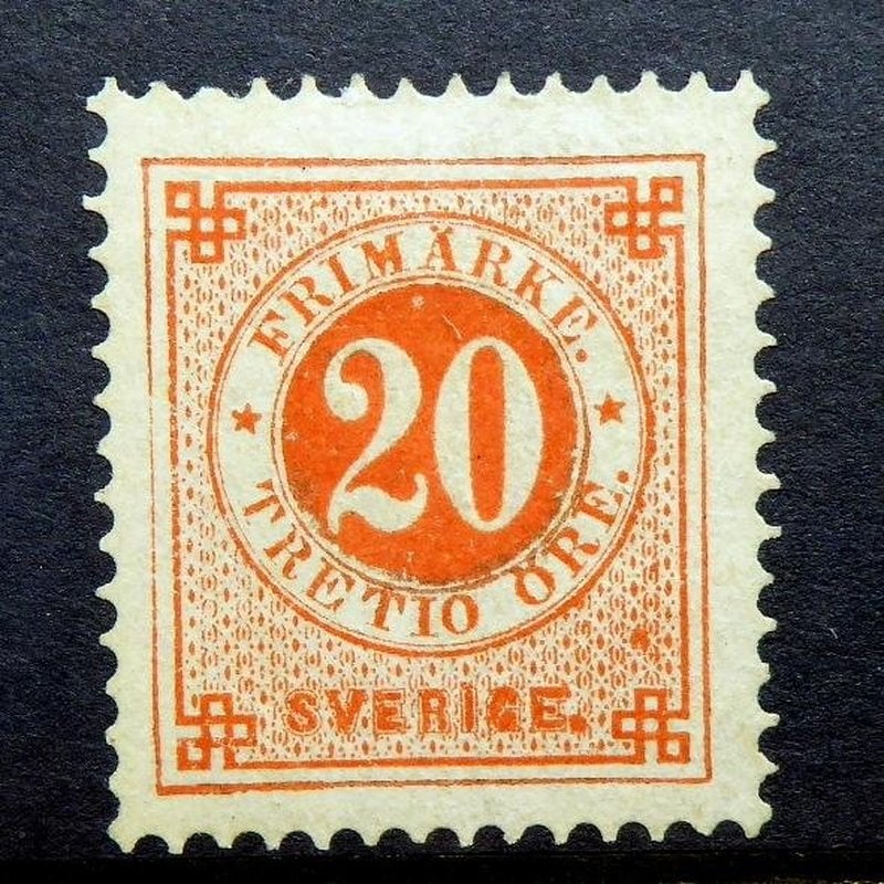 Sverige Nr 33 VX 20/TRETIO: Sålt för 60 510 kronor. Foto: Tradera